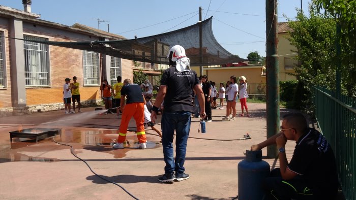 ariano bambini dell oratorio a lezione di protezione civile