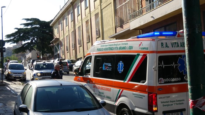 auto contro moto in centro ad ariano un ferito in ospedale