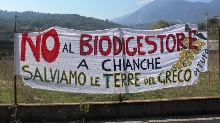 il tar blocca il biodigestore di chianche le colline del greco sono salve