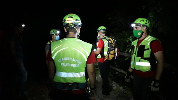 doppio intervento del soccorso alpino in costiera amalfitana