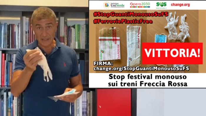 stop guanti monouso su treni freccia rossa