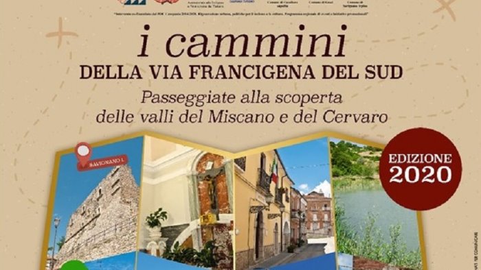 riecco i cammini della via francigena del sud si parte il 9