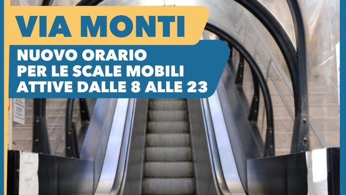 salerno le scale mobili di via monti attive tutti i giorni fino alle 23