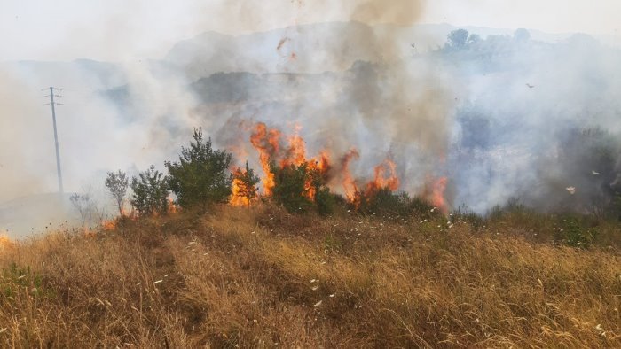 scatena un incendio minaccia un vicino con un forcone arrestato un 92enne