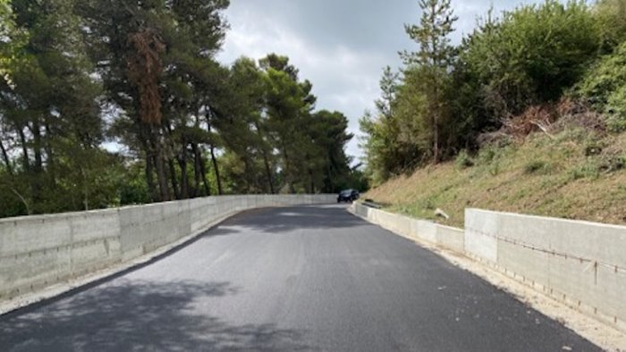 strade quasi terminato l ampliamento della sp 142 fra moio e campora