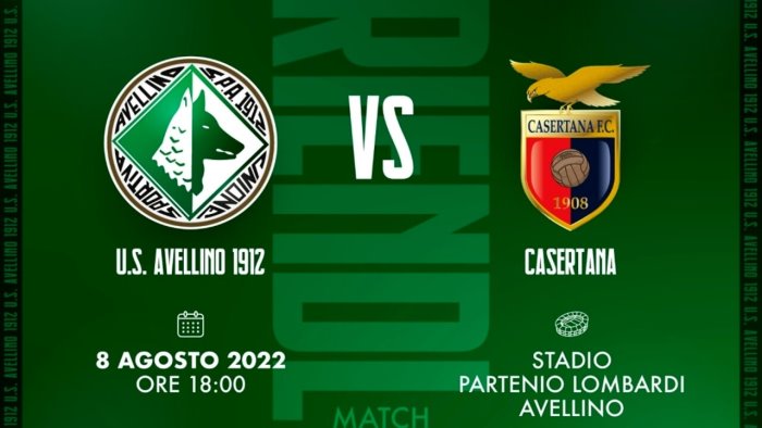 amichevole avellino casertana da domani via alla prevendita