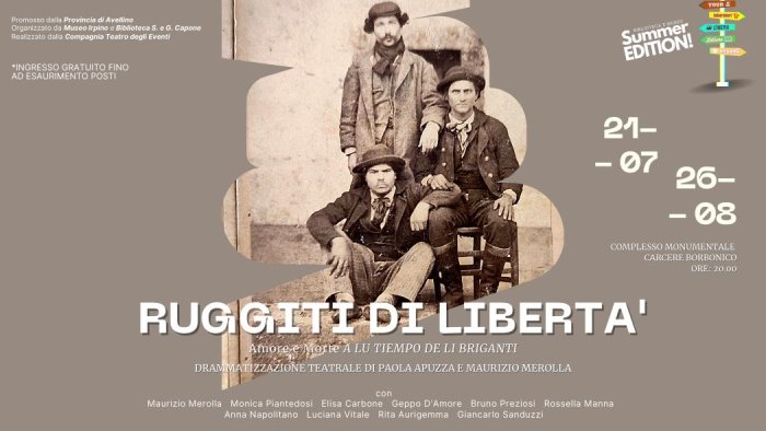 teatro al carcere borbonico venerdi 26 agosto ruggiti di liberta