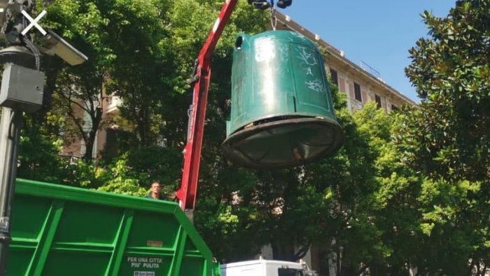 bene raccolta del vetro porta a porta prosegue la rimozione delle campane verdi