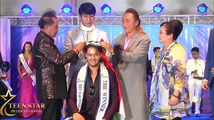 francesco pio castagnozzi incoronato re come miglior teenager a bangkok