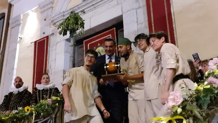 palio della botte vince parco del principe ma la squadra di bellizzi protesta