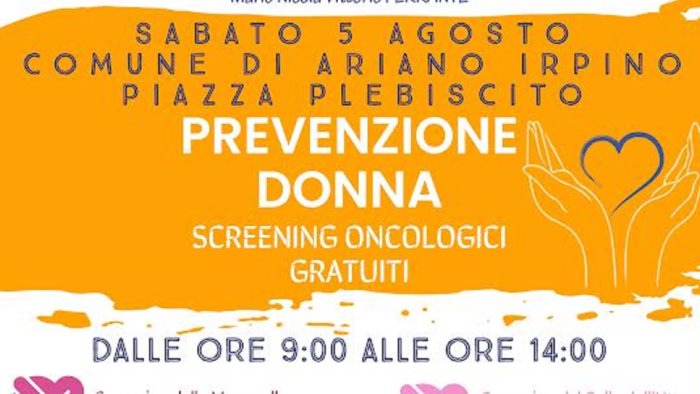 screening gratuito per mammella e collo utero camper asl ad ariano