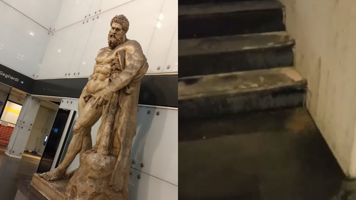 napoli degrado in metro la stazione museo muore fate presto presto