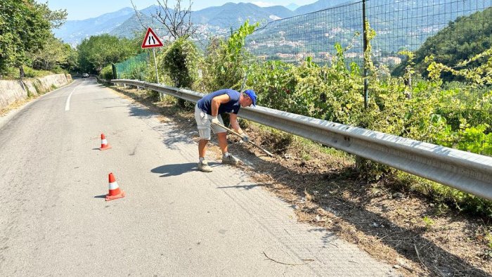 partiti i lavori per illuminare la sp75 avvocatella piu sicurezza a vietri