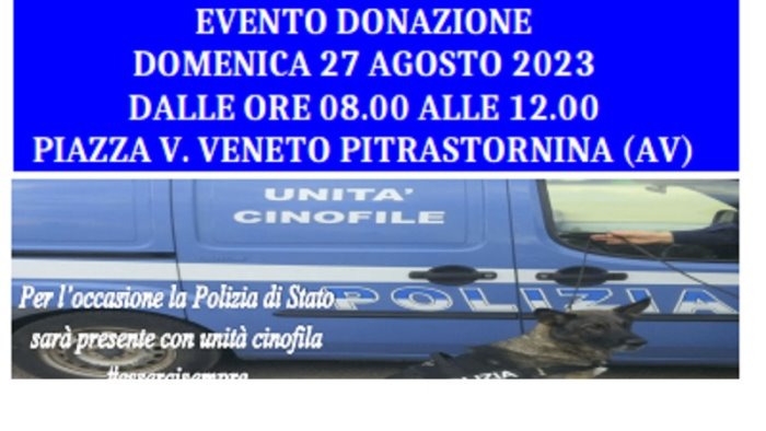 tappa a pietrastornina per donatorinati chi dona il sangue dona la vita