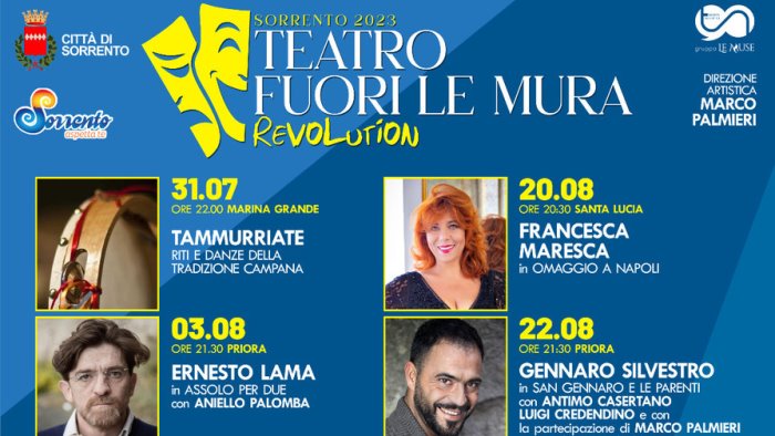 a sorrento il teatro fuori le mura revolution fino al 30 agosto