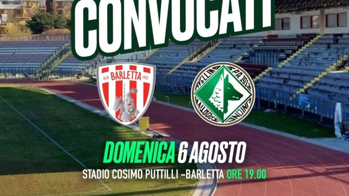 amichevole barletta avellino i convocati di mister rastelli