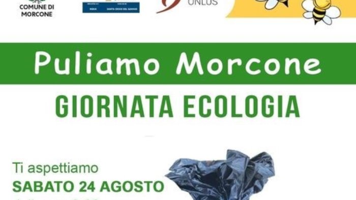 ciao puliamo morcone domenica la giornata ecologica ecco il programma