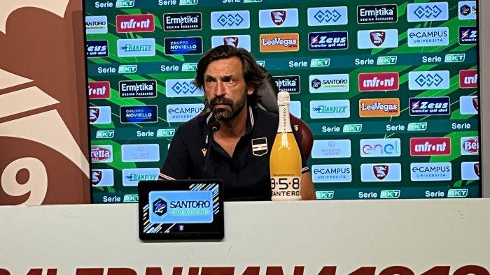 salernitana sampdoria 3 2 pirlo troppe disattenzioni serviva piu lucidita