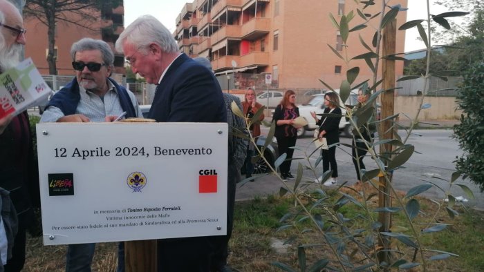 l iniziativa di libera un fiore per tonino esposito ferraioli