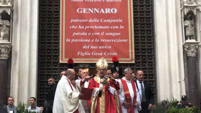 un san gennaro ridotto dal covid