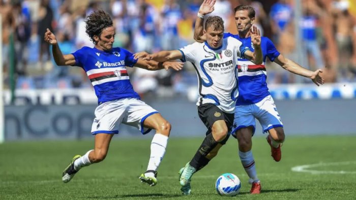 l inter frena a marassi e 2 2 contro la samp