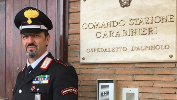 perrone alla guida della stazione carabinieri di ospedaletto d alpinolo