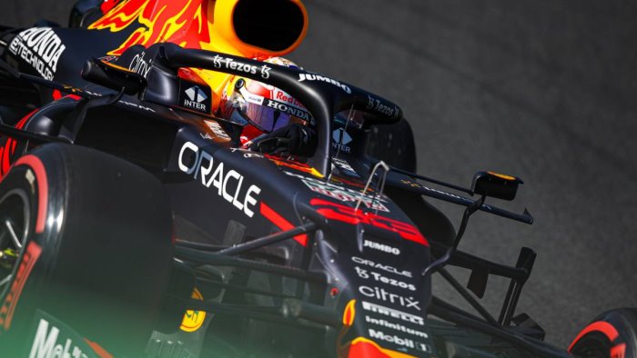 pole verstappen in olanda le due ferrari in terza fila