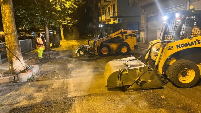 salerno lavori alle strade della citta procederemo in tutte le zone