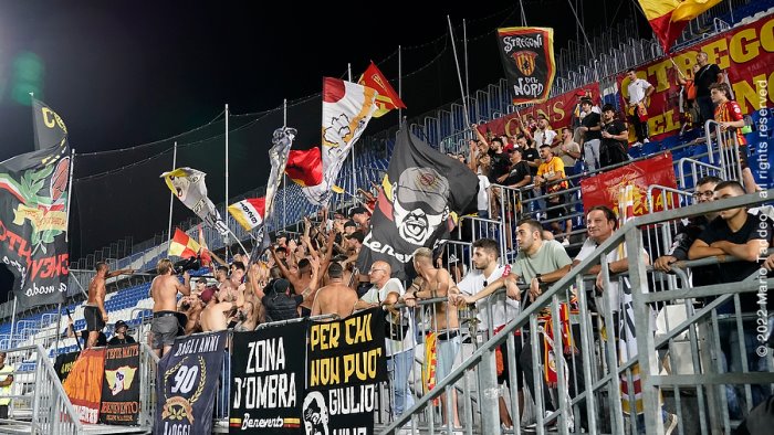 benevento grande amarezza al rigamonti le foto del match