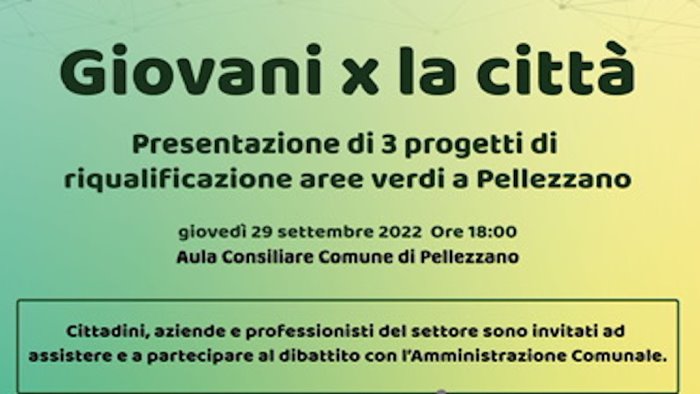 pellezzano i giovani presentano progetti di riqualificazione di tre aree verdi