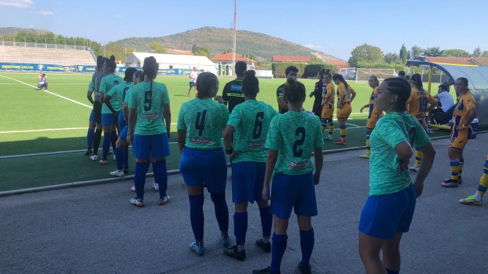 calcio femminile parte bene la vis mediterranea montoro blitz a frosinone