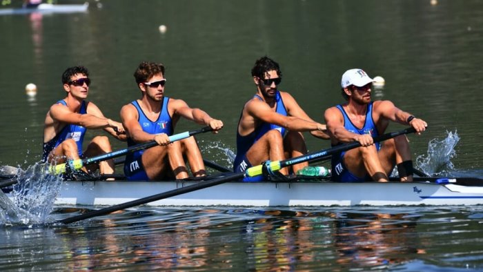 canottaggio mondiali il quattro senza di scalzone manca il pass olimpico