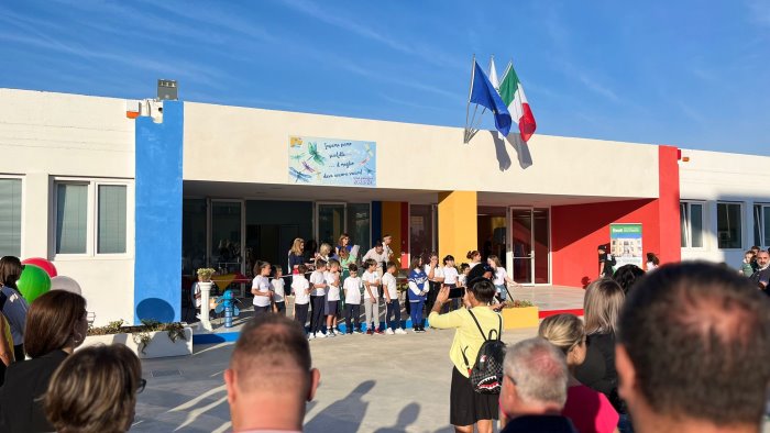 mercato san severino prima campanella per la nuova scuola di piazza del galdo