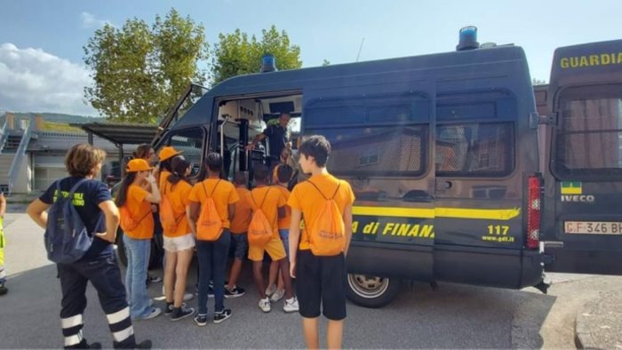 salerno concluso il campo scuola anch io sono la protezione civile