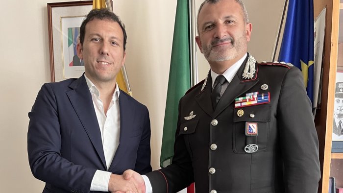 nocera superiore visita del nuovo comandante dei carabinieri al comune