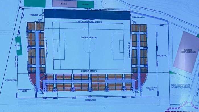 salernitana ecco il progetto del nuovo stadio volpe capienza da 15mila