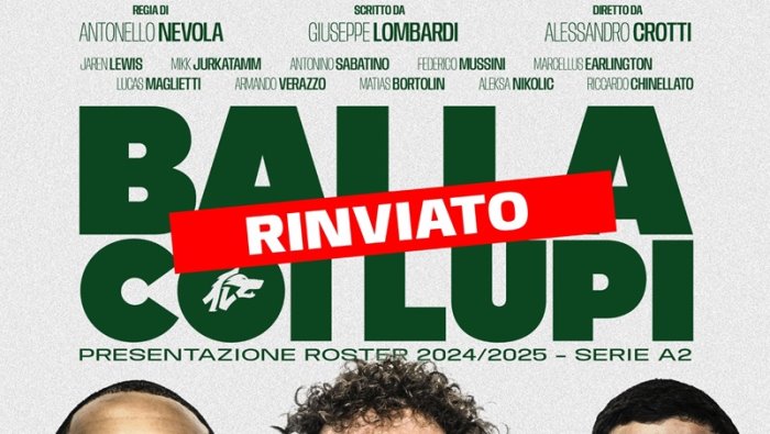 avellino basket rinviato l evento balla coi lupi