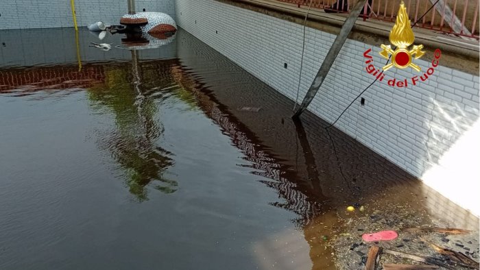 da paestum a nocera si contano i danni per la forte pioggia di ieri