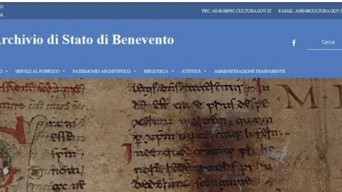 archivio di stato di benevento sabato si presenta il nuovo sito