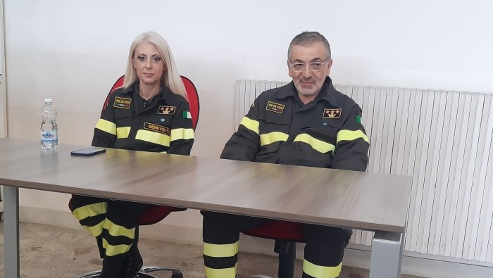 vigili del fuoco il comandante mario bellizzi a benevento